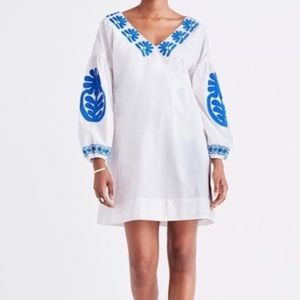 Madewell Blanca embroidered dress